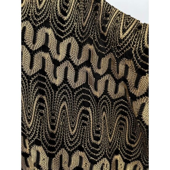 NWT Rebecca Malone Lace Overlay Metallic Gold Flowy Size Xl - Picture 8 of 14